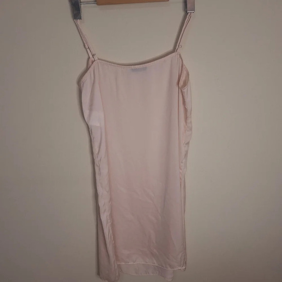 Sandro Paris pink viscose adjustable straps square neck slip dress SZ S - Picture 3 of 7